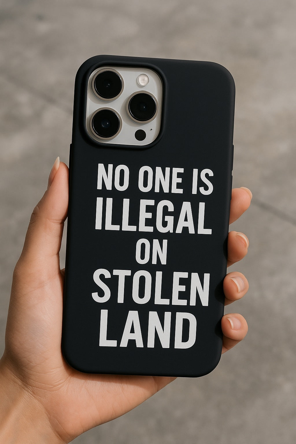 No One Is Illegal On Stolen Land (IPhone Case)